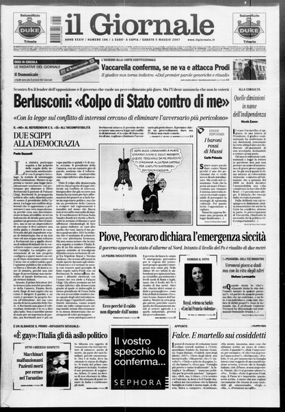 Il giornale : quotidiano del mattino